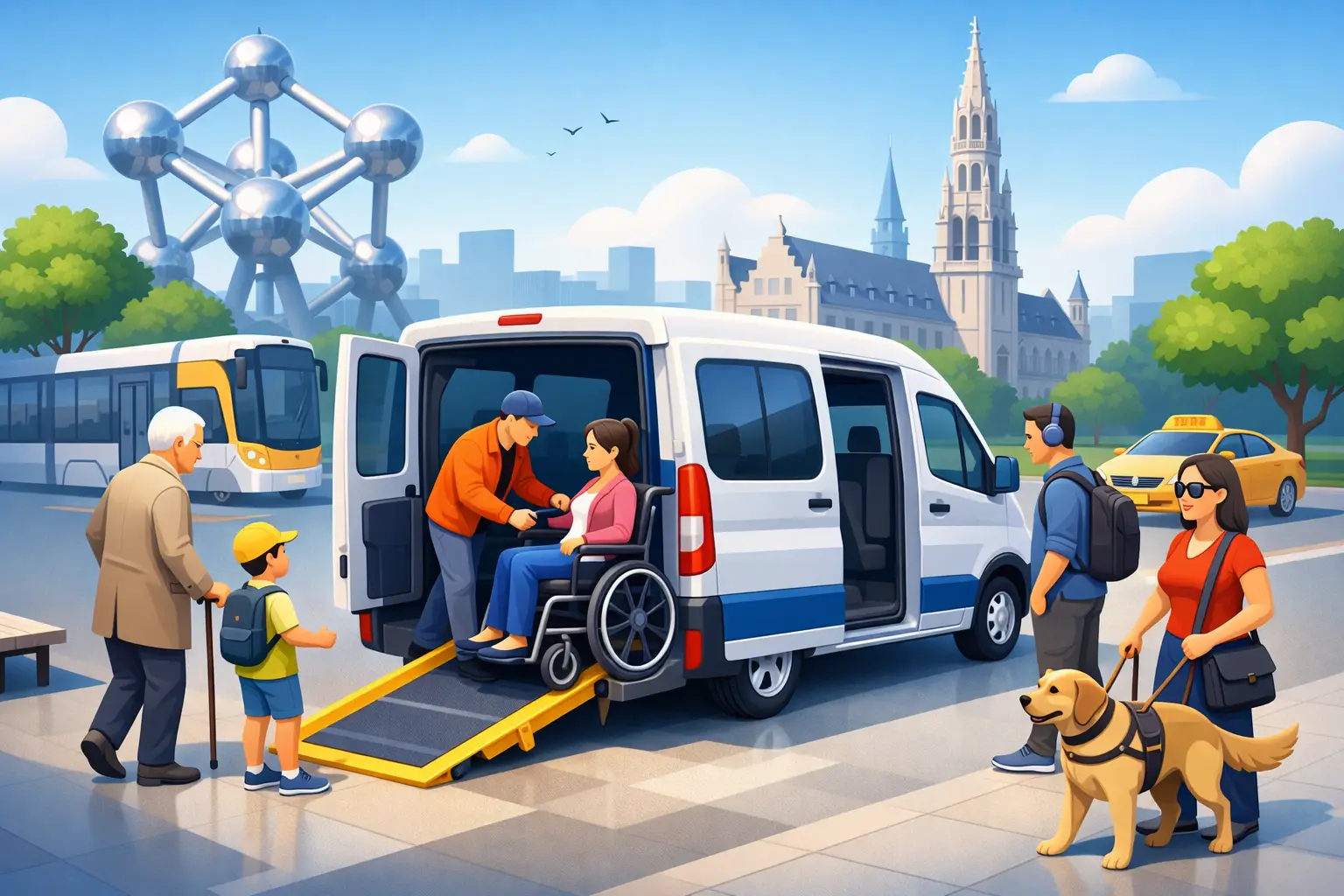 Qui peut utiliser le transport PMR à Bruxelles ?